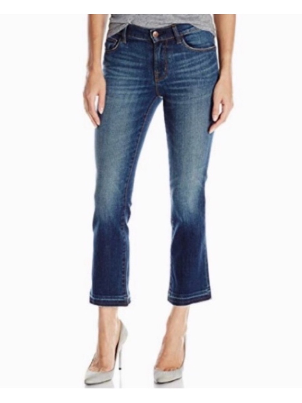 J Brand Selena Raw Released Hem Kick Flare Jeans